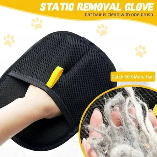 Pet Grooming Glove – Deshedding & Massage Mitt for Cats & Dogs